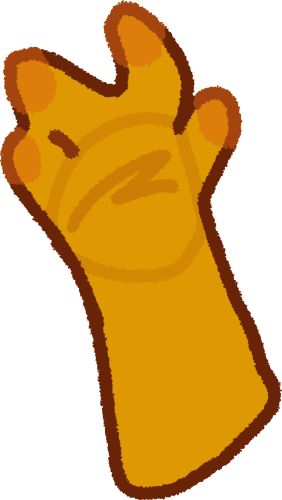 a yellow hand stoping at the forearm, palms facing up